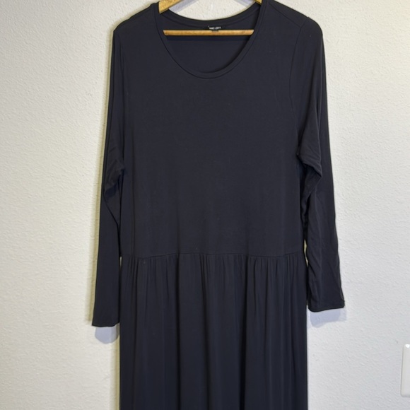 Saint + Sofia Greenwich Tiered Maxi Dress Black size 16 - Picture 5 of 10
